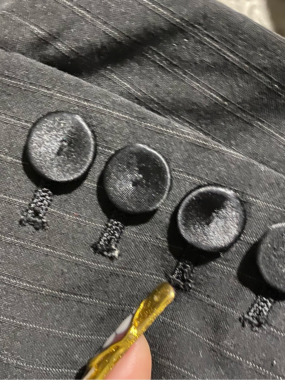 The Limited vintage Women's Black Pinstripe Blazer - Picture 6 of 6